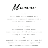 "Dressed in White" - Menus in Cloud by Angela Garrick - Detail