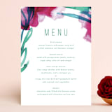 "Airy Blooms" - Menus in Haute Hibiscus by Simona Camp - Front