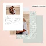"Modern Wreath" - Menus in Sage by Hooray Creative - Back of Card Options