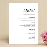 "Slanted" - Menus in Noir by Drango Design - Front