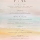 "Off Shore" - Menus in Dawn by Grace Kreinbrink - Detail