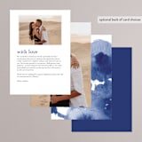 "Cornflower Wedding" - Menus in Periwinkle by Chris Griffith - Back of Card Options