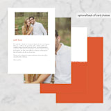 "Joyfully Ever After" - Menus in Tangerine by Faith Harlow - Back of Card Options