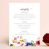 "Technicolor Flora" - Menus in Poppy by Angela Marzuki - Front