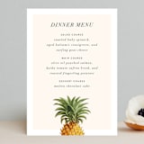 "Party in Paradise" - Menus in Pineapple by Erin Hodges - Front