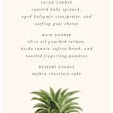"Party in Paradise" - Menus in Pineapple by Erin Hodges - Detail
