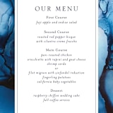 "blue tides" - Menus in Sea Blue by Erin Deegan - Detail