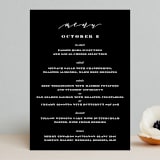 "Perspective" - Menus in Noir by Kimberly FitzSimons - Front