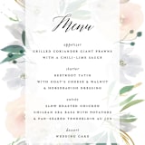 "Grande Botanique" - Menus in Mist by Bonjour Paper - Detail