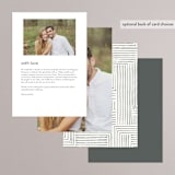 "Pattern Play" - Menus in Pebble by Anelle Mostert - Back of Card Options