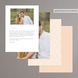 "Today & Always" - Menus in Peach by Stacey Meacham - Back of Card Options