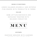 "Prelude" - Menus in Vanilla by Nazia Hyder - Detail