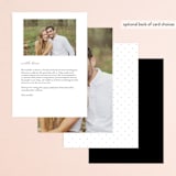 "Forever And" - Menus in Black Tie by Kim Dietrich Elam - Back of Card Options
