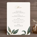 "Love Grows" - Menus in Leaf by Leah Bisch - Front