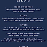 "Floral screenprint" - Menus in Navy by Jennifer Wick - Detail