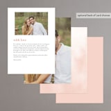 "Ethereal Bouquet" - Menus in Blush by Petra Kern - Back of Card Options