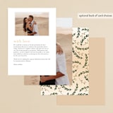 "Amore" - Menus in Sunset by Susan Moyal - Back of Card Options