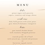 "Amore" - Menus in Sunset by Susan Moyal - Detail