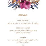 "Fall romance" - Menus in Jewelled by Creo Study - Detail