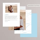 "Something Blue" - Menus in Aqua by Benita Crandall - Back of Card Options
