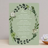 "Agave & Greens" - Menus in Ivory by Susan Moyal - Front