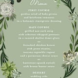 "Agave & Greens" - Menus in Ivory by Susan Moyal - Detail