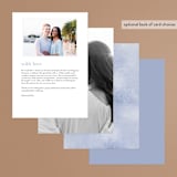 "Misty trees" - Menus in Frost by Stacey Meacham - Back of Card Options