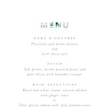 "Sea Glass" - Menus in Ocean by Hudson meet Rose - Detail