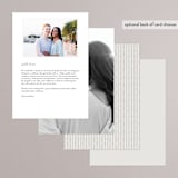 "Simply Grand" - Menus in Dove by Hooray Creative - Back of Card Options