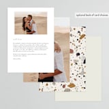 "Terrazzo Frame" - Menus in Mustard by Amy Payne - Back of Card Options