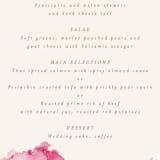 "desert chic" - Menus in Blush by AK Graphics - Detail