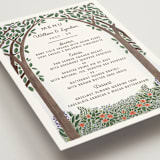 "Nature's Chapel" - Menus in Forest by Paper Sun Studio - Detail