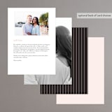 "Simply Framed" - Menus in Blush by Maddy Hague - Back of Card Options