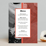 "Alexis" - Menus in Coral by Calee A.H. Cecconi - Front
