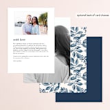 "Southern Comfort" - Menus in French Blue by Chris Griffith - Back of Card Options
