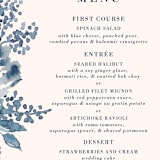 "Southern Comfort" - Menus in French Blue by Chris Griffith - Detail