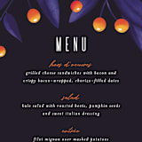 "Fire and Ice" - Menus in Fire by Jessica Corliss - Detail