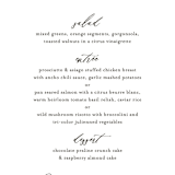 "Meadow" - Menus in Meadow by Eric Clegg - Detail