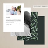"Oliviers" - Menus in Spring by Gwen Bedat - Back of Card Options