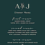 "Snippet" - Menus in Pine by Sarah Brown - Detail