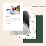 "Gentle Greens" - Menus in Fern by Petra Kern - Back of Card Options
