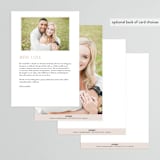 "Adora" - Menus in Dawn by Leah Bisch - Back of Card Options