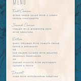 "Floral Burst" - Menus in Ocean by Morgan Ramberg - Detail