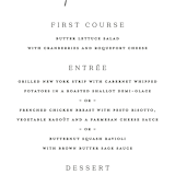 "In Love" - Menus in Ink by Carolyn MacLaren - Detail