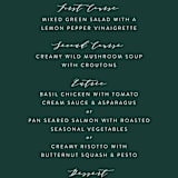 "Picture Perfect" - Menus in Diamond by Amy Payne - Detail