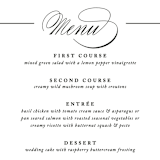 "Typography" - Menus in Pearl by lena barakat - Detail