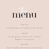 "Loved" - Menus in Champagne by Angela Garrick - Detail