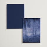 "watercolor azulejo" - Menus in Azure by Anastasia Makarova - Back of Card Options