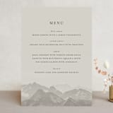 "Modern Mountain" - Menus in Fog by Stephanie Biller - Front