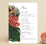 "Tropical Bouquet" - Menus in Basil by Elly - Front